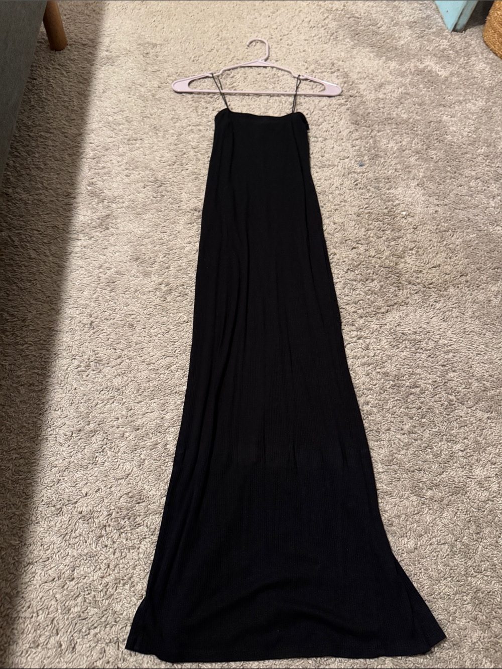 Forever 21 Ribbed Maxi Dress in Black Size XS Like New